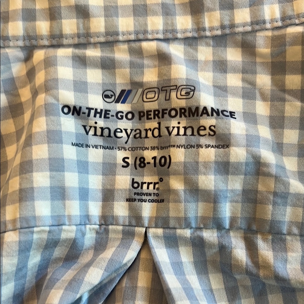 Vineyard Vines Light Blue Gingham Shirt